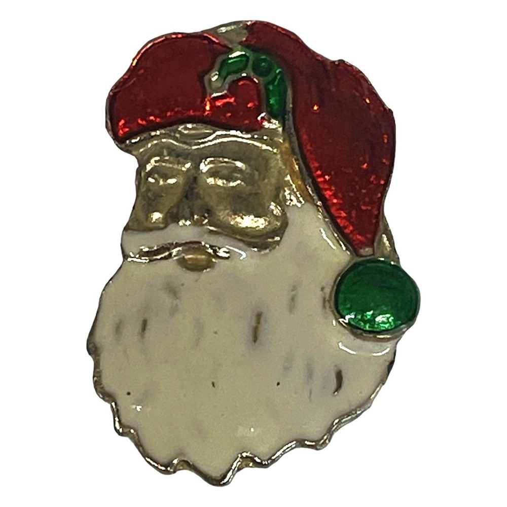 Santa St Nick Cloisonné Pin Brooch